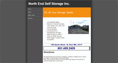 Desktop Screenshot of northendselfstorage.com